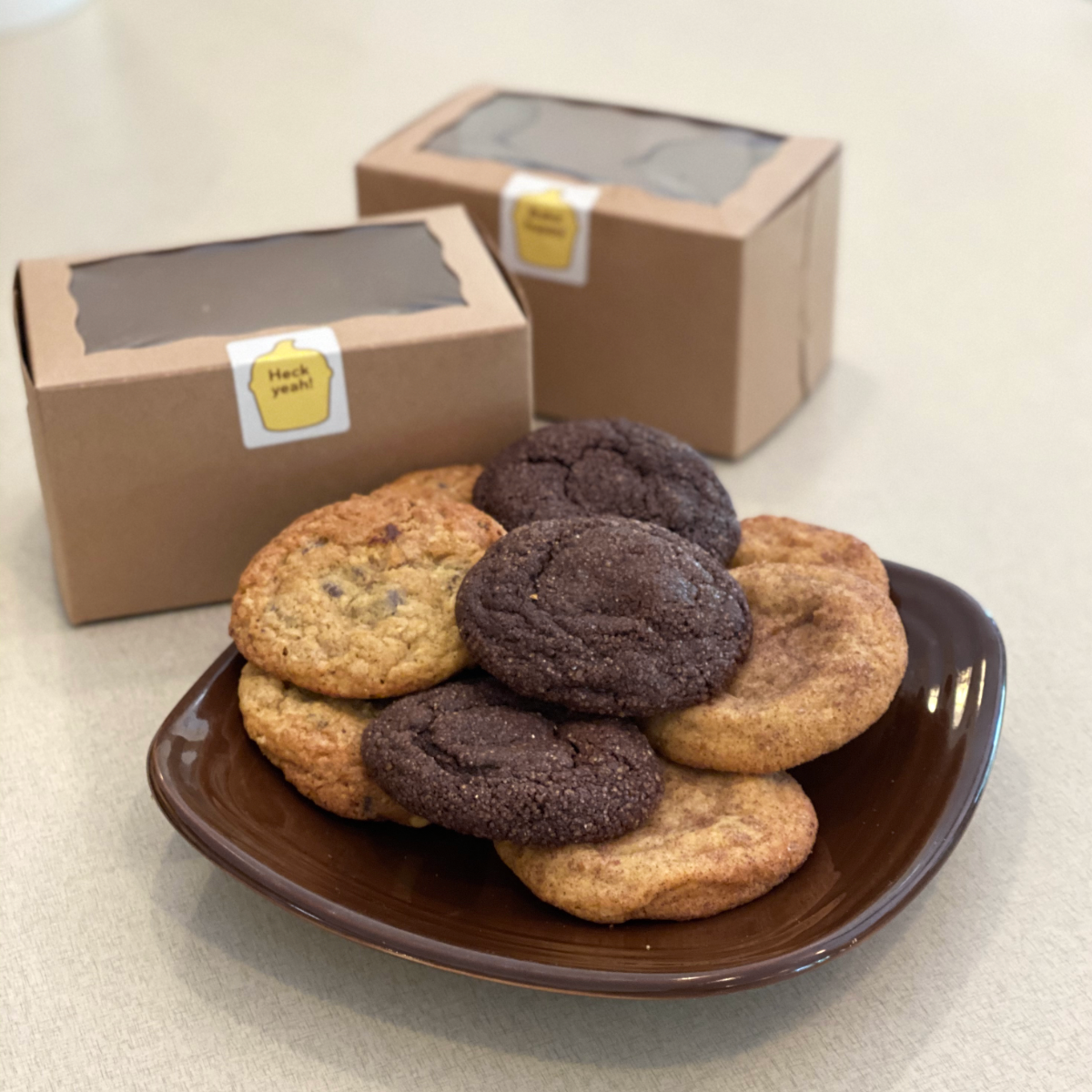 Chocolate Chip Cookies,
		Snickerdoodles, & Gluten-free Double Chocolate Chip Cookies
